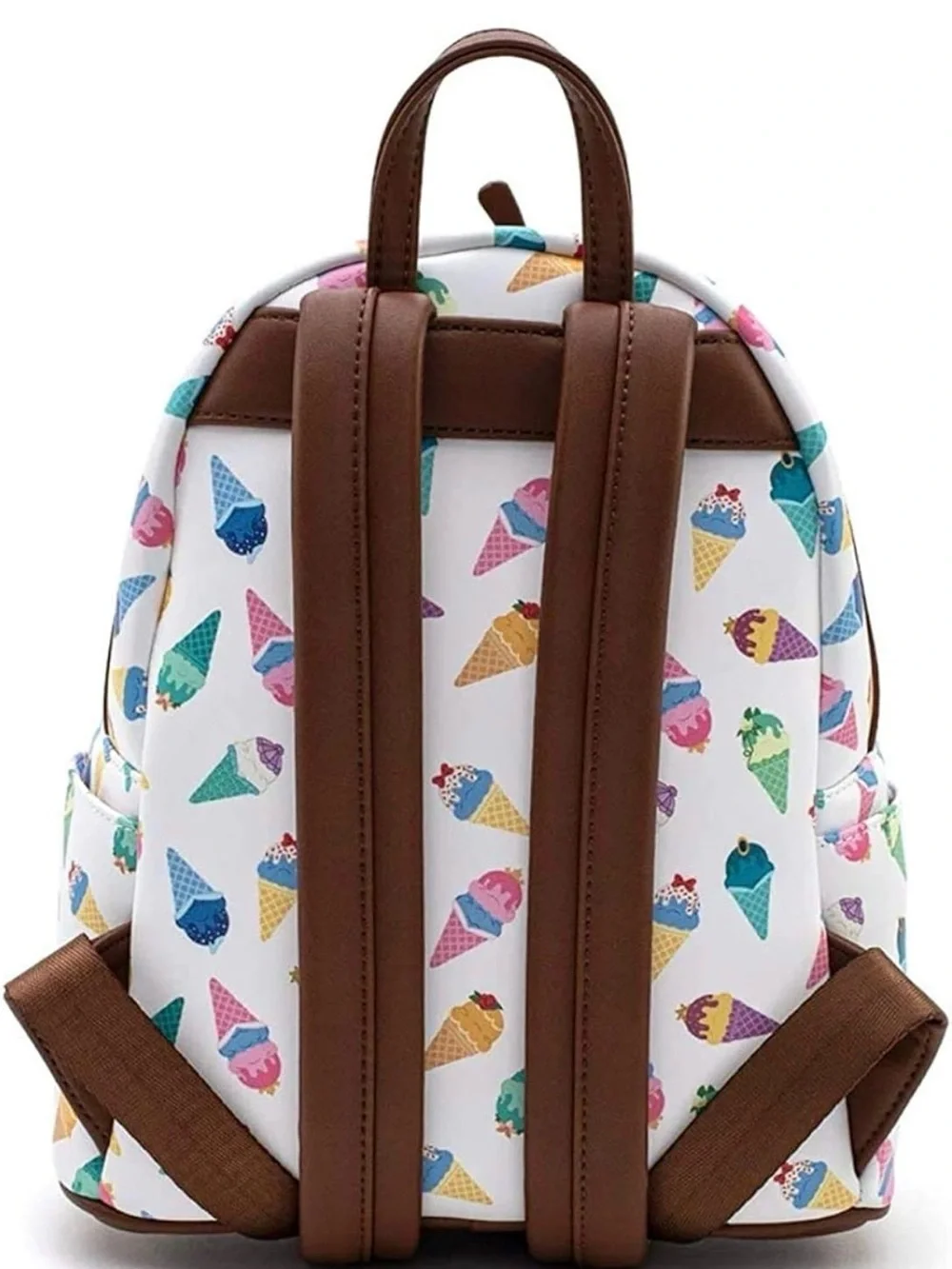 Disney Princess Ice Cream Cone Mini Backpack - Brown & White